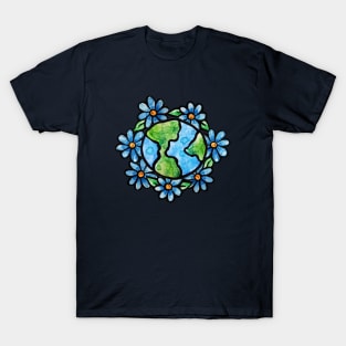 Floral Earth Day T-Shirt